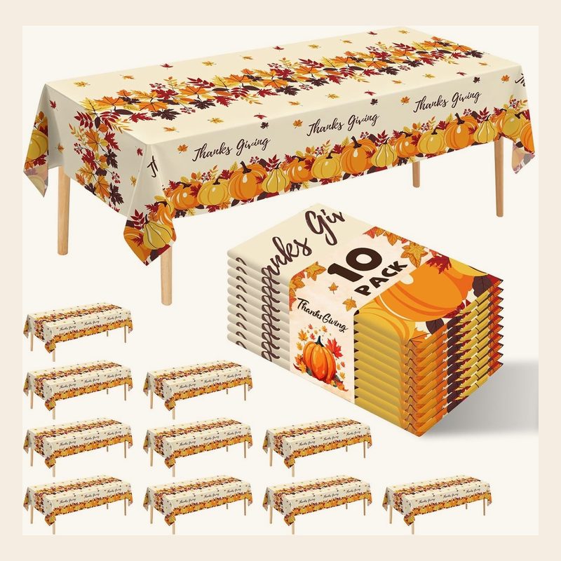 10 pack Thanksgiving tablecloth